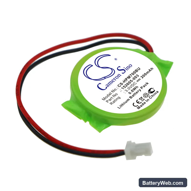 HP Armada M300 Replacement Battery, 3V, 200mAh, Lithium 1