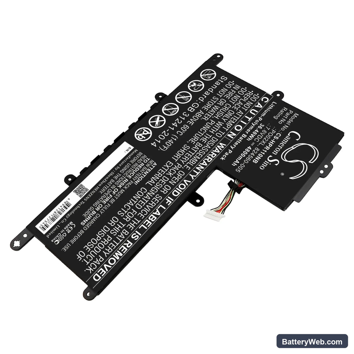 HP Stream 11-R015WN Replacement Battery, 7.6V, 4800mAh, Li-Polymer 2