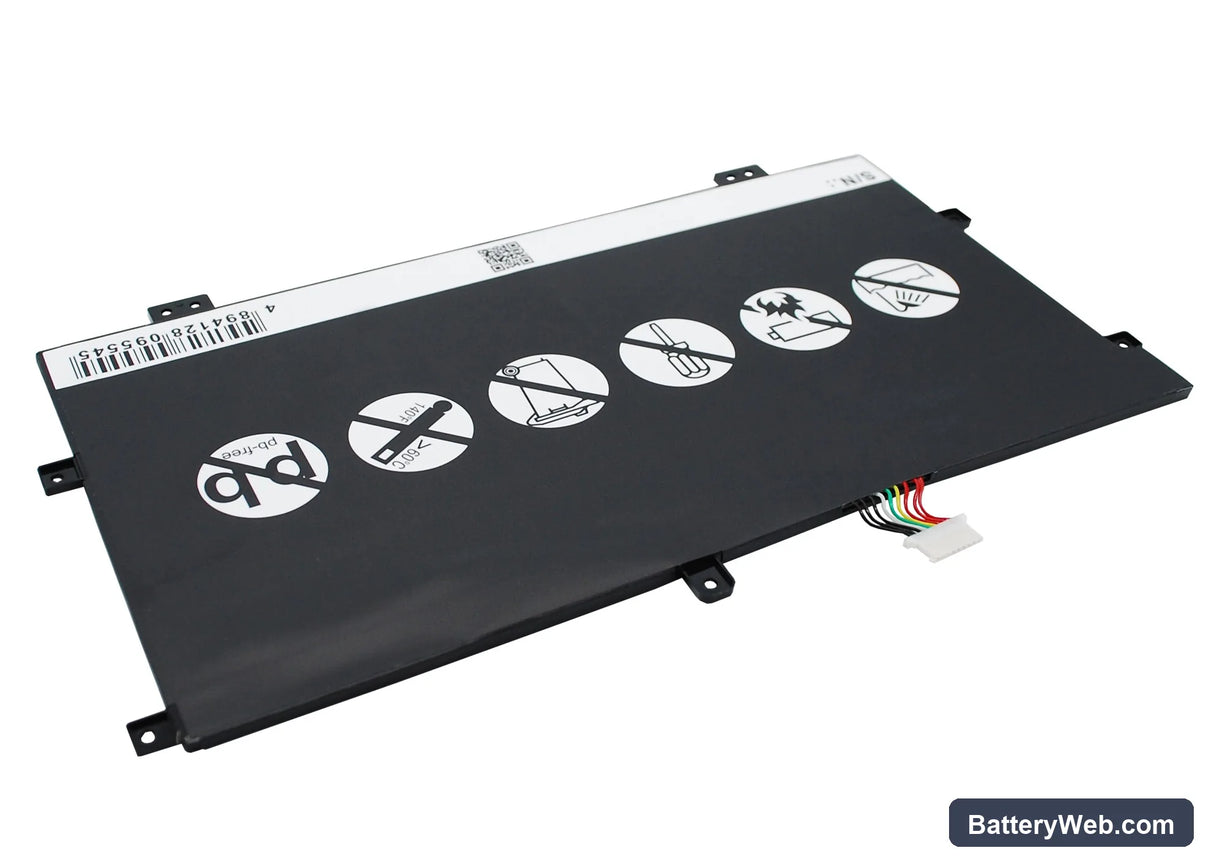 HP Slatebook x2 Replacement Battery, 7.4V, 2830mAh, Li-Polymer 4