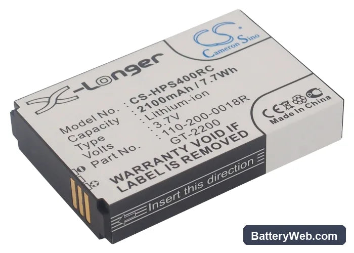 NetZero 4G Hotspot Replacement Battery, 3.7V, 2100mAh, Li-ion 1