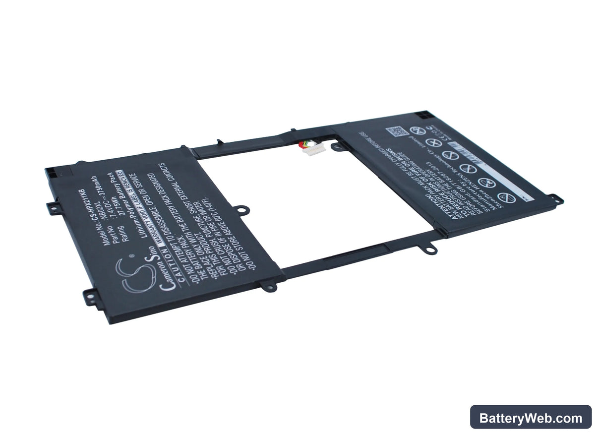 HP Pavilion x2 Replacement Battery, 7.4V, 3750mAh, Li-Polymer 2