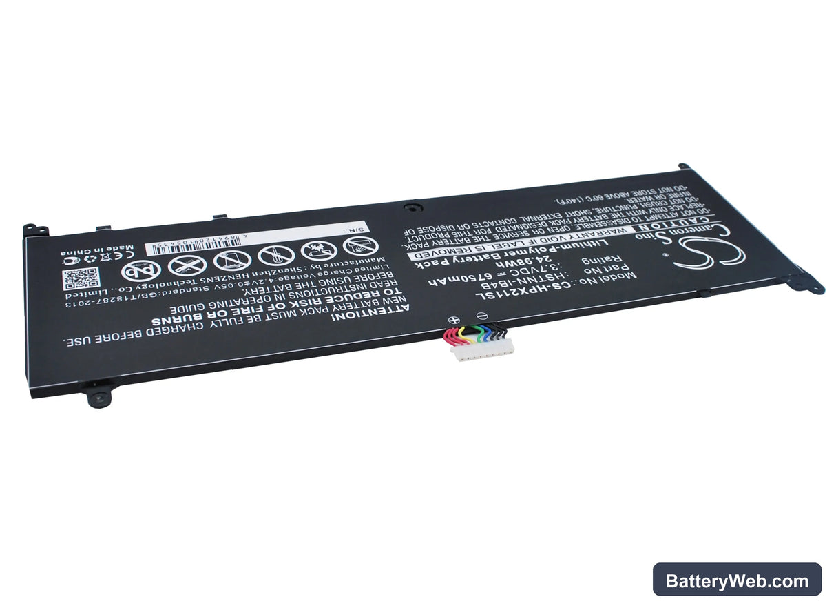 HP Envy X2 11 Replacement Battery, 3.7V, 6750mAh, Li-Polymer 2