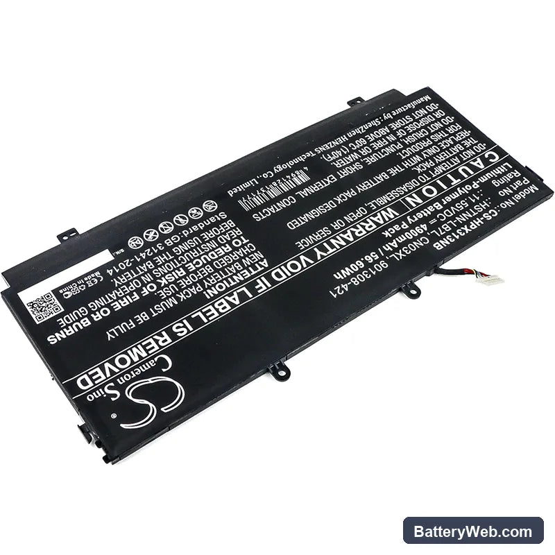 HP Spectre X360 13-AB001 Replacement Battery, 11.55V, 4900mAh, Li-Polymer 2