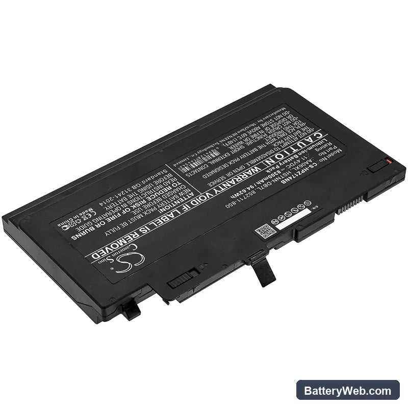 HP ZBook 17 G4 Replacement Battery, 11.4V, 8300mAh, Li-ion 2