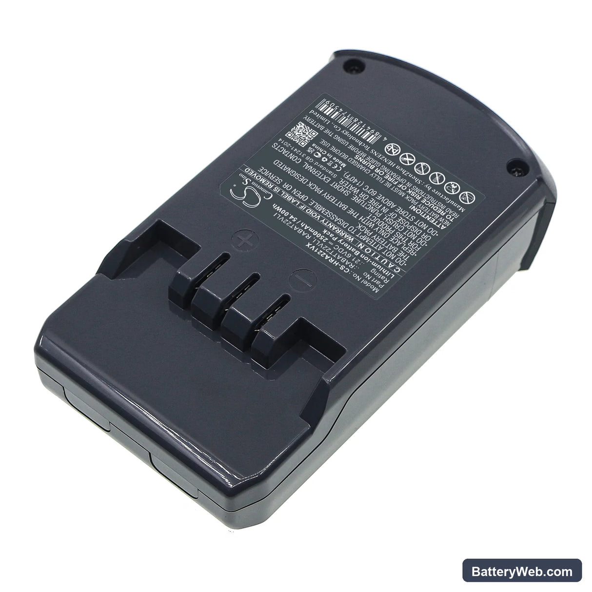 Hoover Rhapsody Replacement Battery, 21.6V, 2500mAh, Li-ion 2