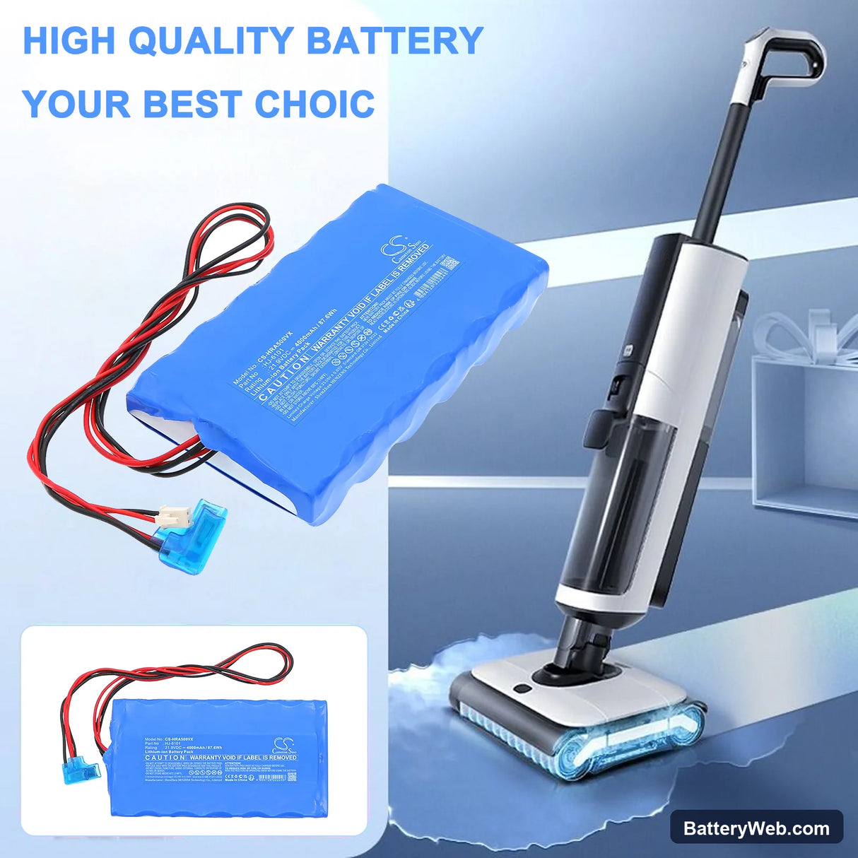 Haier A500 Replacement Battery, 21.9V, 4000mAh, Li-ion 5