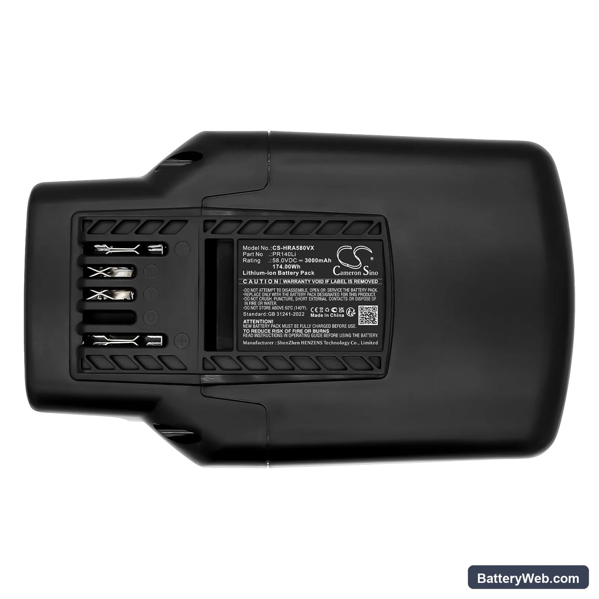 Husqvarna Replacement Battery, 58V, 3000mAh, Li-ion 5