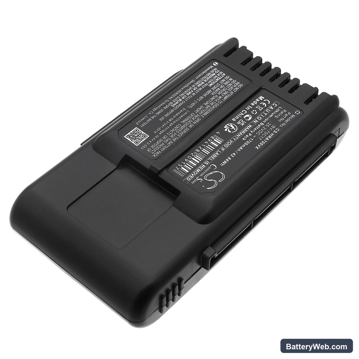 Sharp EC-SR8-B Replacement Battery, 25.2V, 1700mAh, Li-ion 2