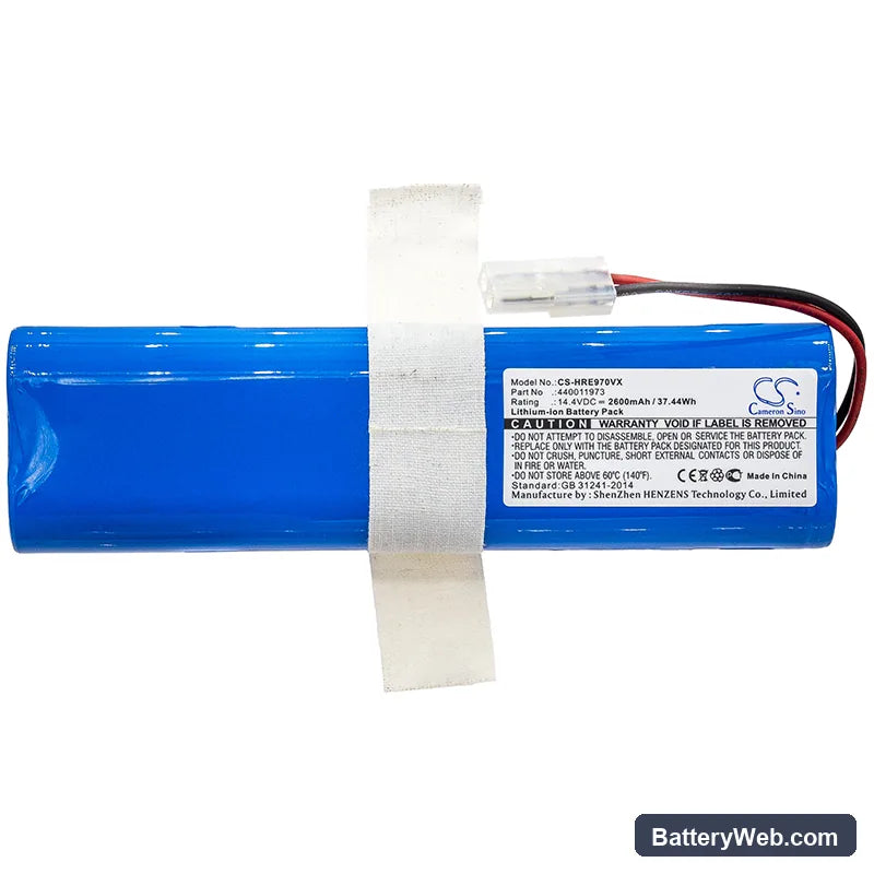 Moneual MBOT 950 Replacement Battery, 14.4V, 2600mAh, Li-ion 3