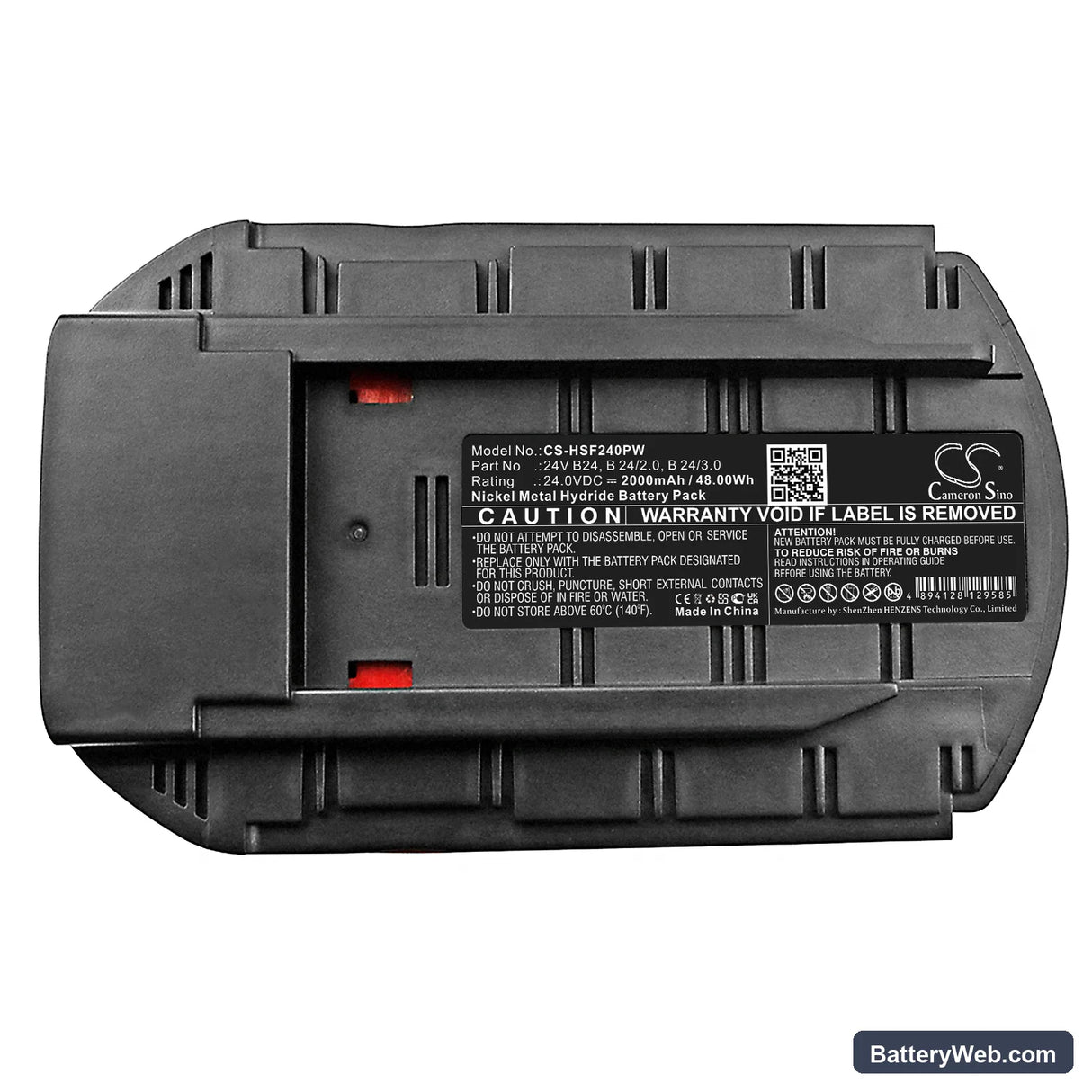 HILTI SFL 24 Replacement Battery, 24V, 2000mAh, Ni-MH 3