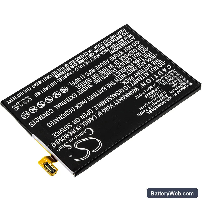 Hisense D2-M Replacement Battery, 3.8V, 2300mAh, Li-Polymer 2