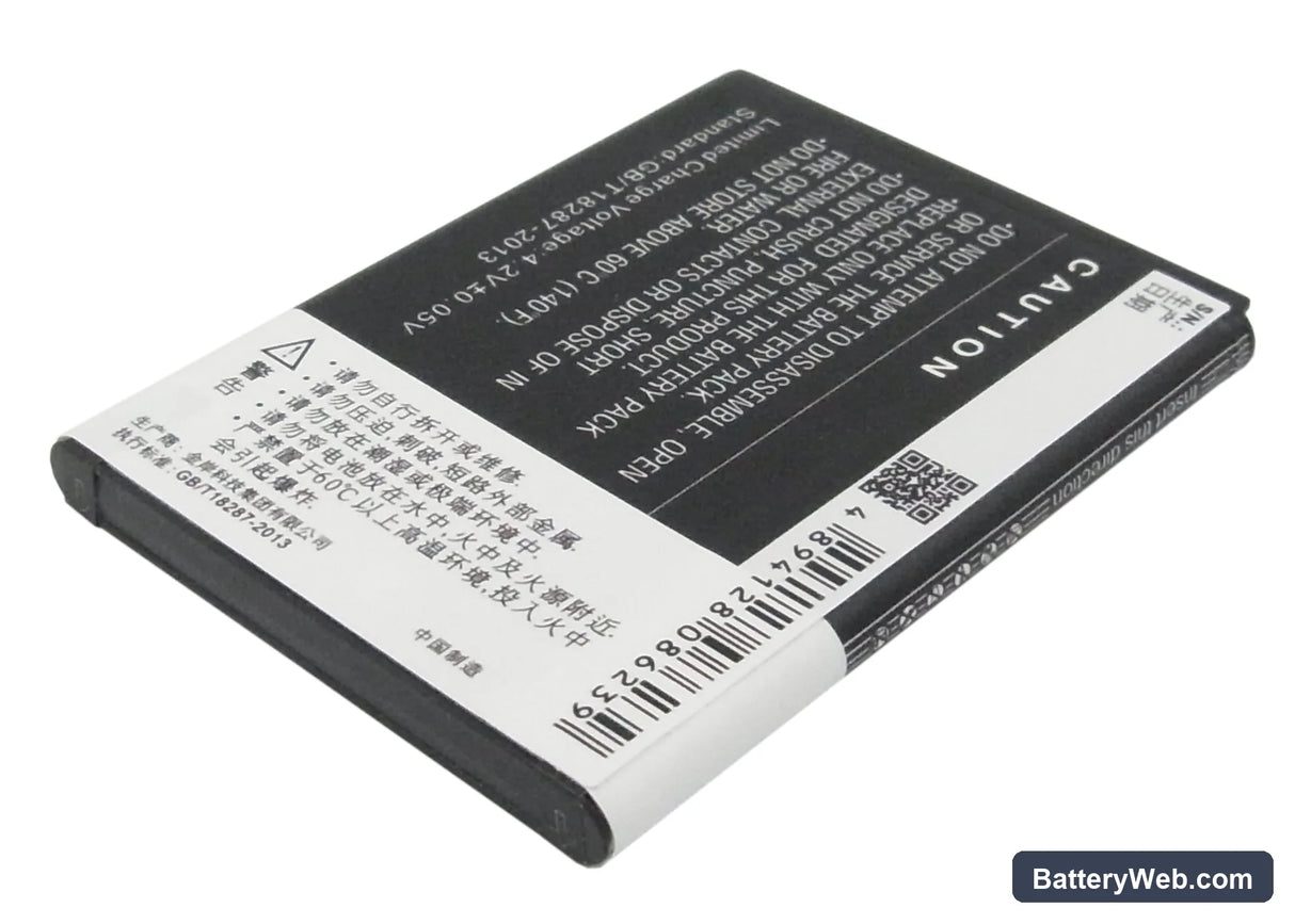 Hisense U8 Replacement Battery, 3.7V, 1700mAh, Li-ion 4