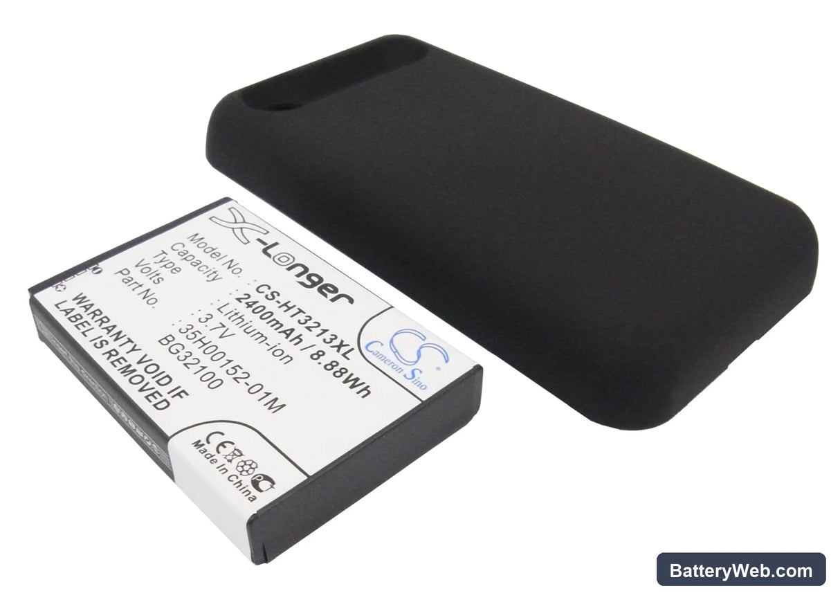 HTC Incredible S Replacement Battery, 3.7V, 2400mAh, Li-ion 1