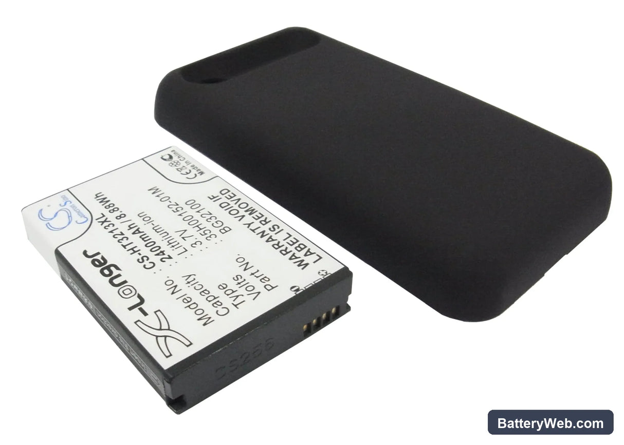 HTC Incredible S Replacement Battery, 3.7V, 2400mAh, Li-ion 2