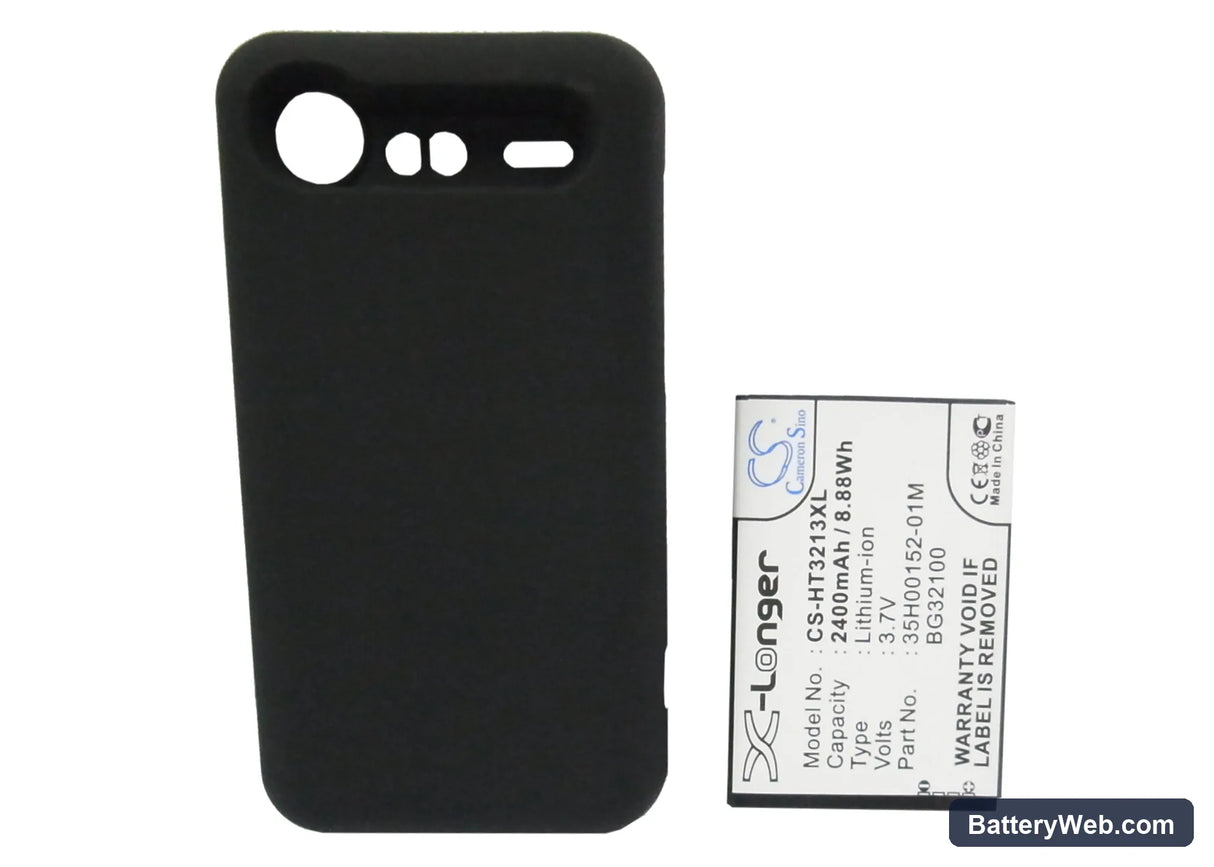 HTC Incredible S Replacement Battery, 3.7V, 2400mAh, Li-ion 5