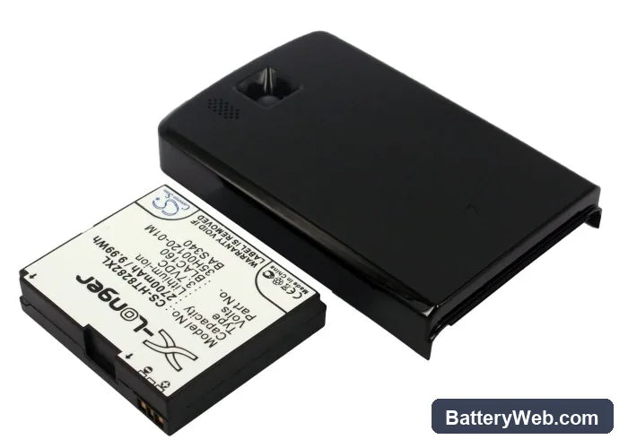 HTC Touch Pro HD Replacement Battery, 3.7V, 2700mAh, Li-ion 2