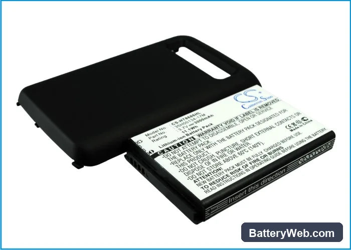 HTC 7 Trophy Replacement Battery, 3.7V, 3000mAh, Li-ion 4