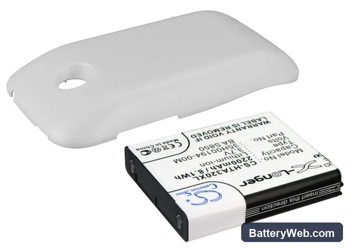 HTC Desire C Replacement Battery, 3.7V, 2200mAh, Li-ion 1