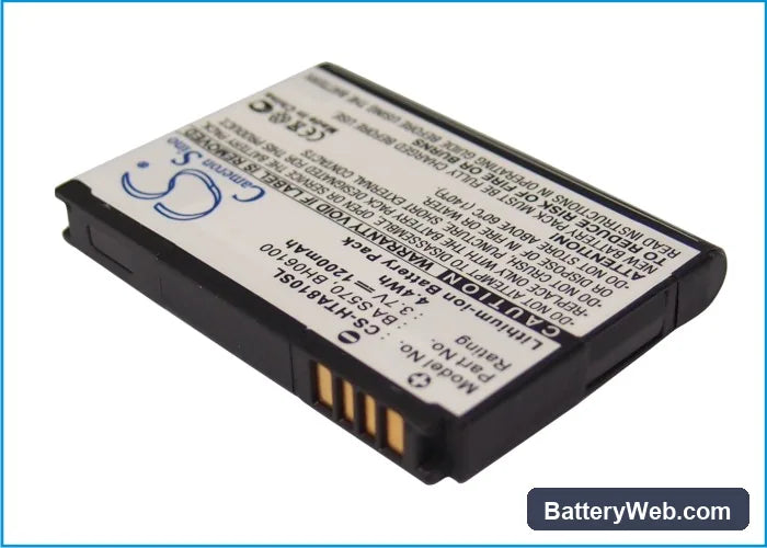 HTC Chacha Replacement Battery, 3.7V, 1200mAh, Li-ion 3