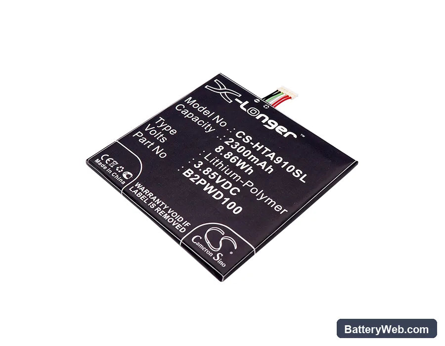 HTC One A9s Replacement Battery, 3.85V, 2300mAh, Li-Polymer 1