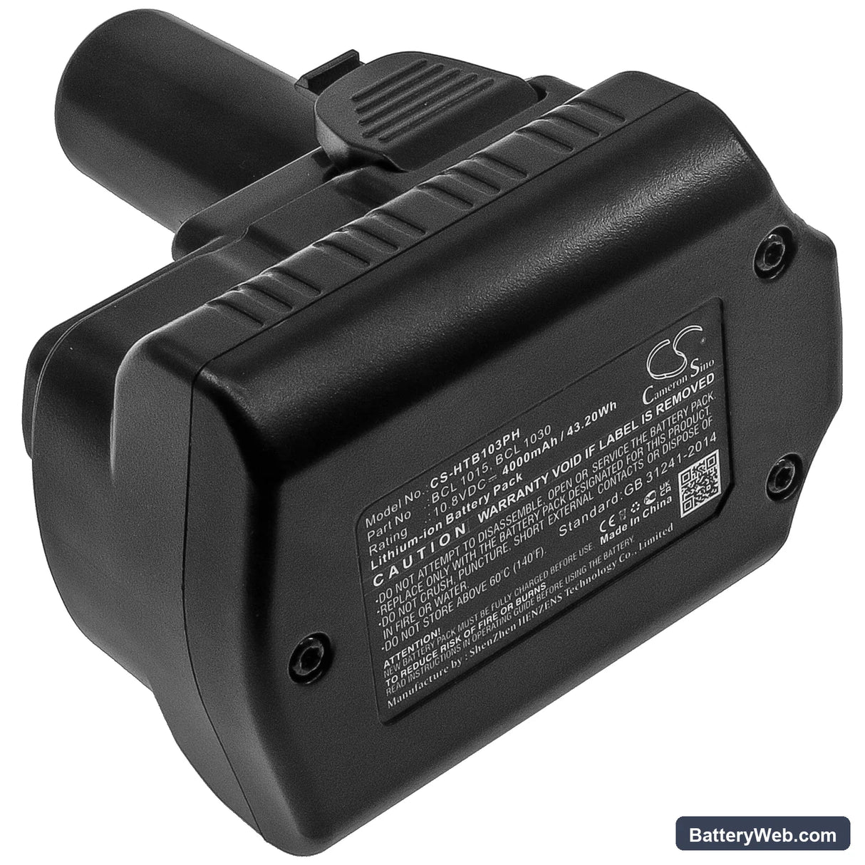 Hitachi CJ10DL Replacement Battery, 10.8V, 4000mAh, Li-ion 3