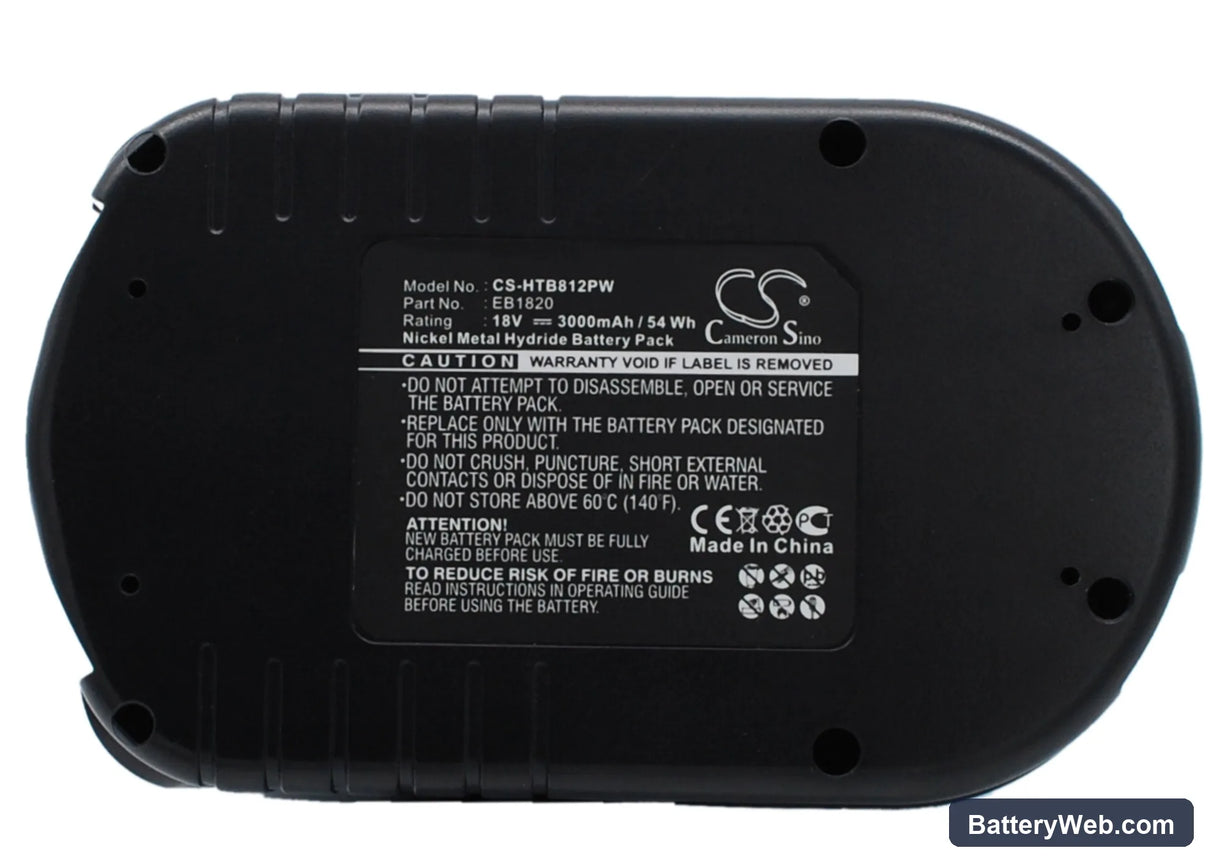 Hitachi C 18DL Replacement Battery, 18V, 3000mAh, Ni-MH 1