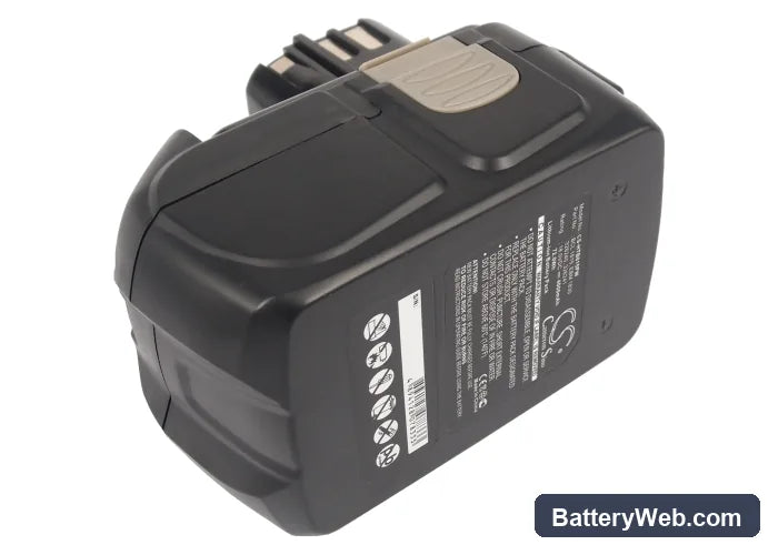 Hitachi KC 18DA Replacement Battery, 18V, 4000mAh, Li-ion 3