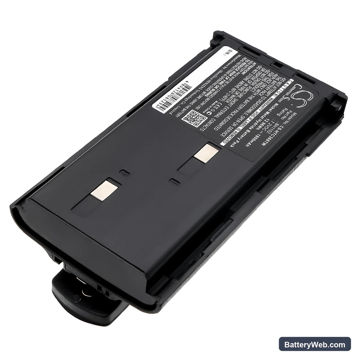 HYT TC-368 Replacement Battery, 7.2V, 1800mAh, Ni-MH 2