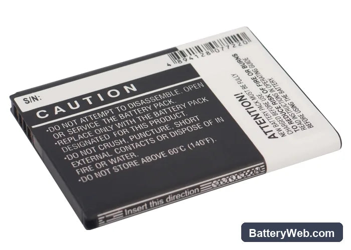 HTC Desire 606w Replacement Battery, 3.8V, 1800mAh, Li-ion 4