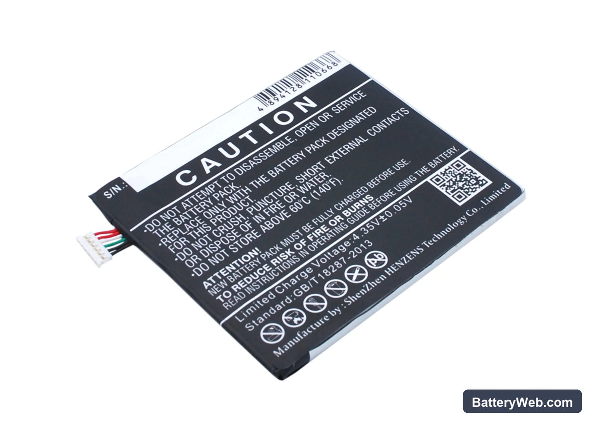 HTC Desire 626 Replacement Battery, 3.8V, 1900mAh, Li-Polymer 3