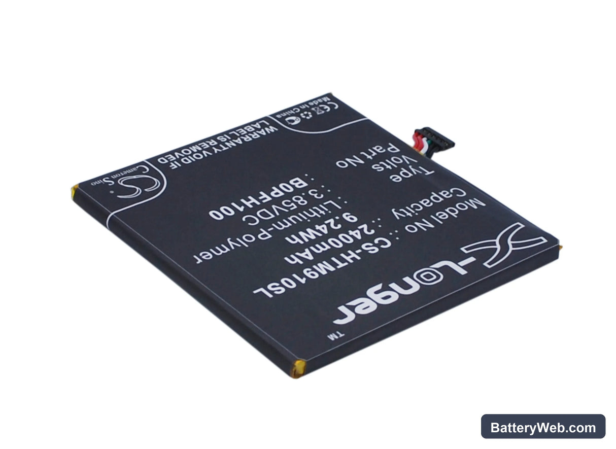 HTC Desire Eye Replacement Battery, 3.85V, 2400mAh, Li-Polymer 3
