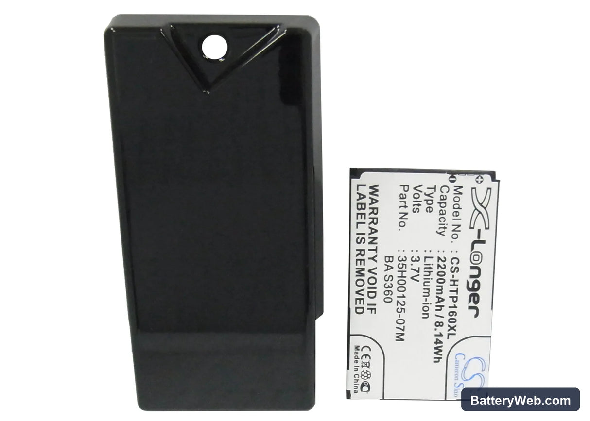 HTC Touch Diamond 2 Replacement Battery, 3.7V, 2200mAh, Li-ion 5