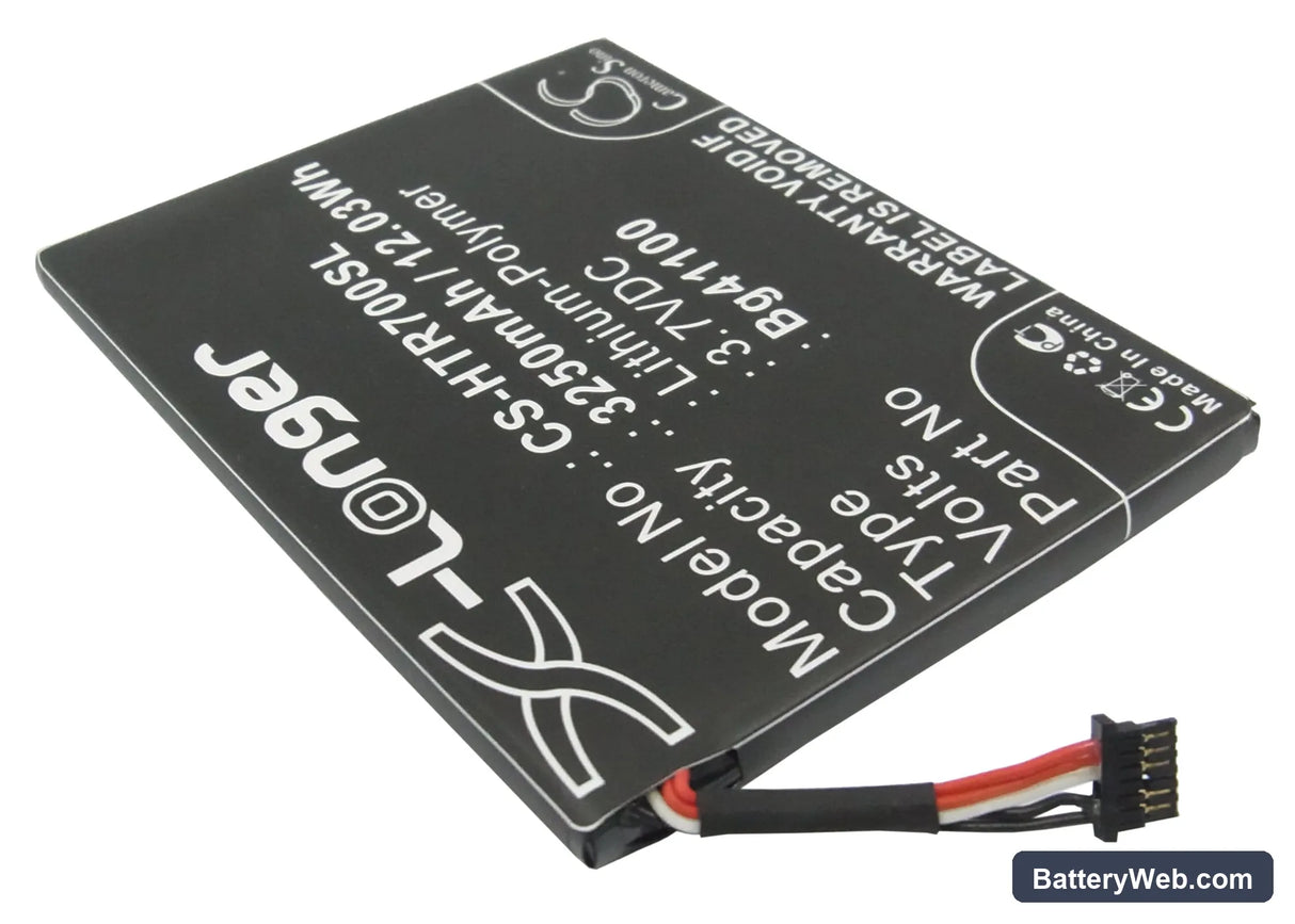 HTC R7 Replacement Battery, 3.7V, 3250mAh, Li-Polymer 2
