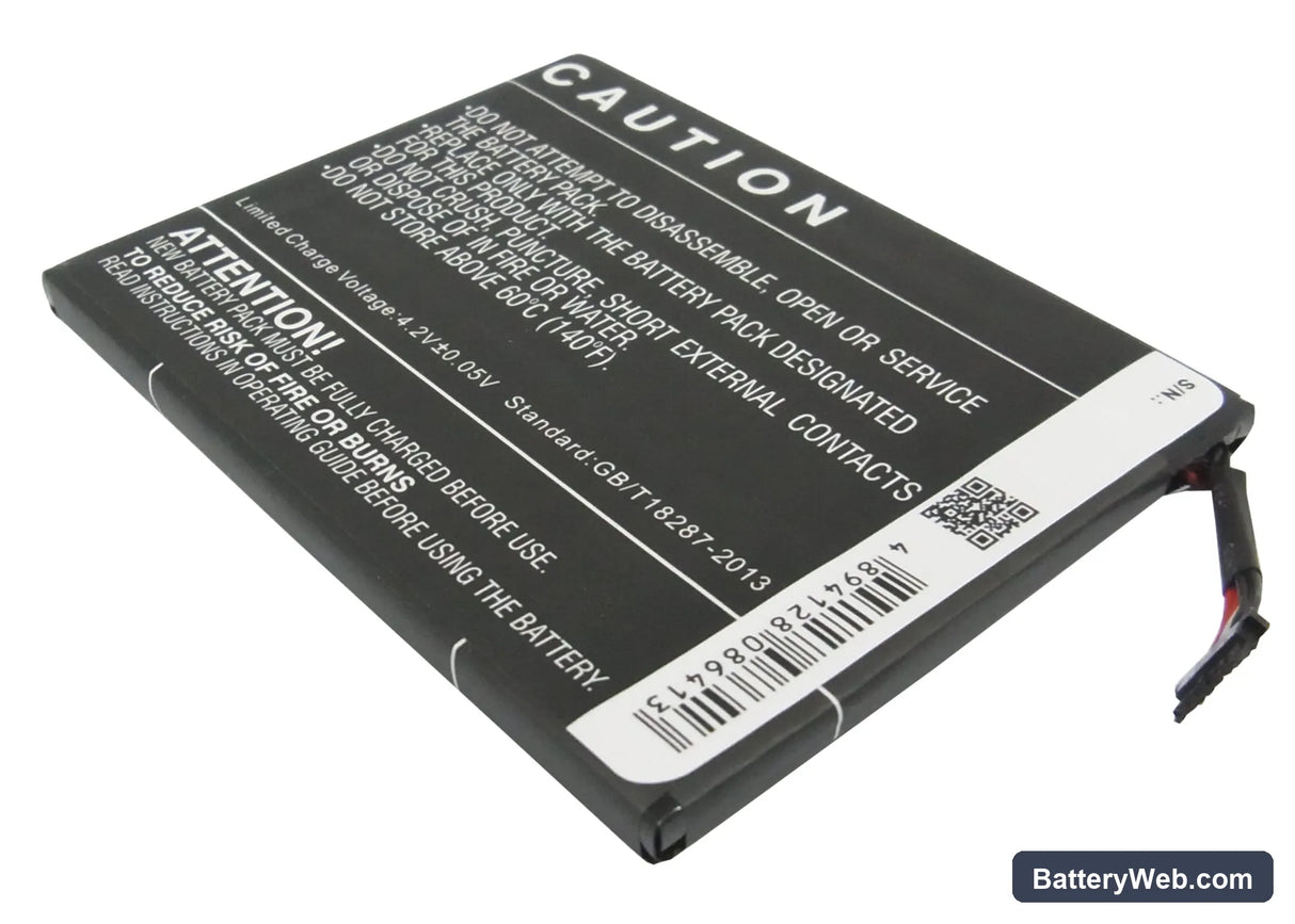 HTC R7 Replacement Battery, 3.7V, 3250mAh, Li-Polymer 4