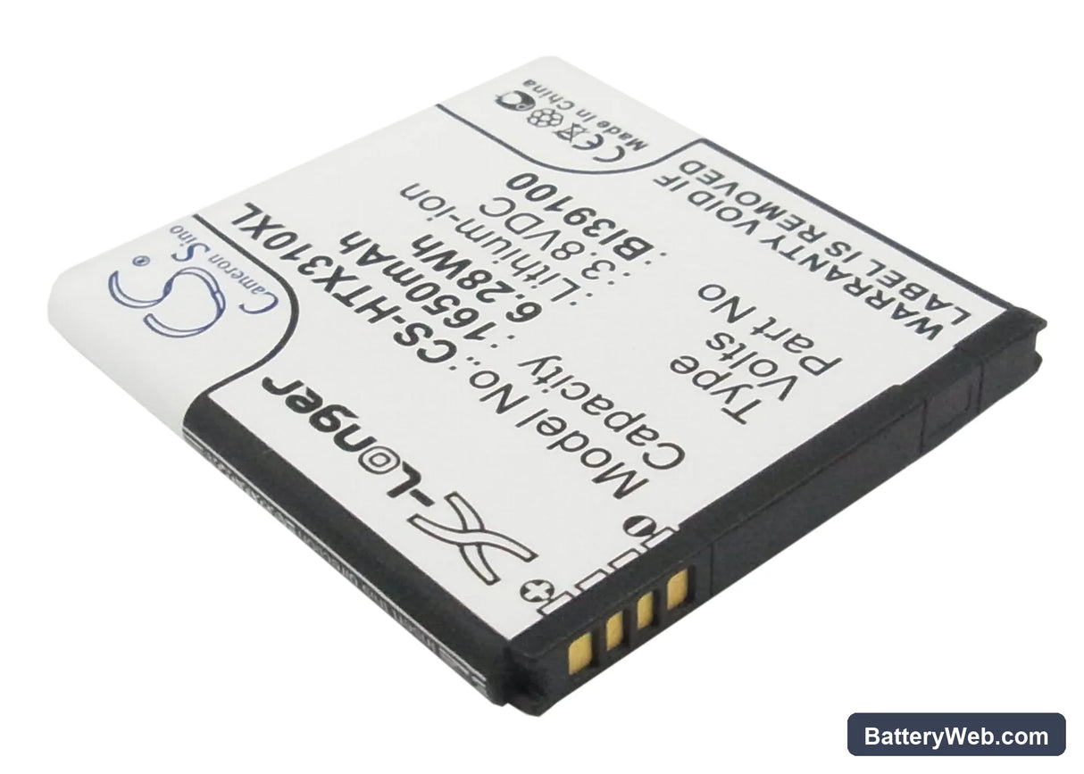 HTC Titan Replacement Battery, 3.8V, 1650mAh, Li-ion 2