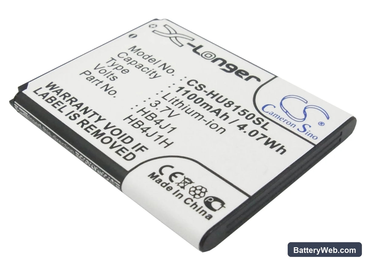 T-Mobile Comet Replacement Battery, 3.7V, 1100mAh, Li-ion 1