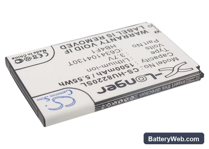 Huawei U8220 Replacement Battery, 3.7V, 1500mAh, Li-ion 2