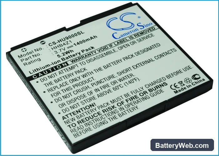 Huawei ideos X6 Replacement Battery, 3.7V, 1400mAh, Li-ion 2