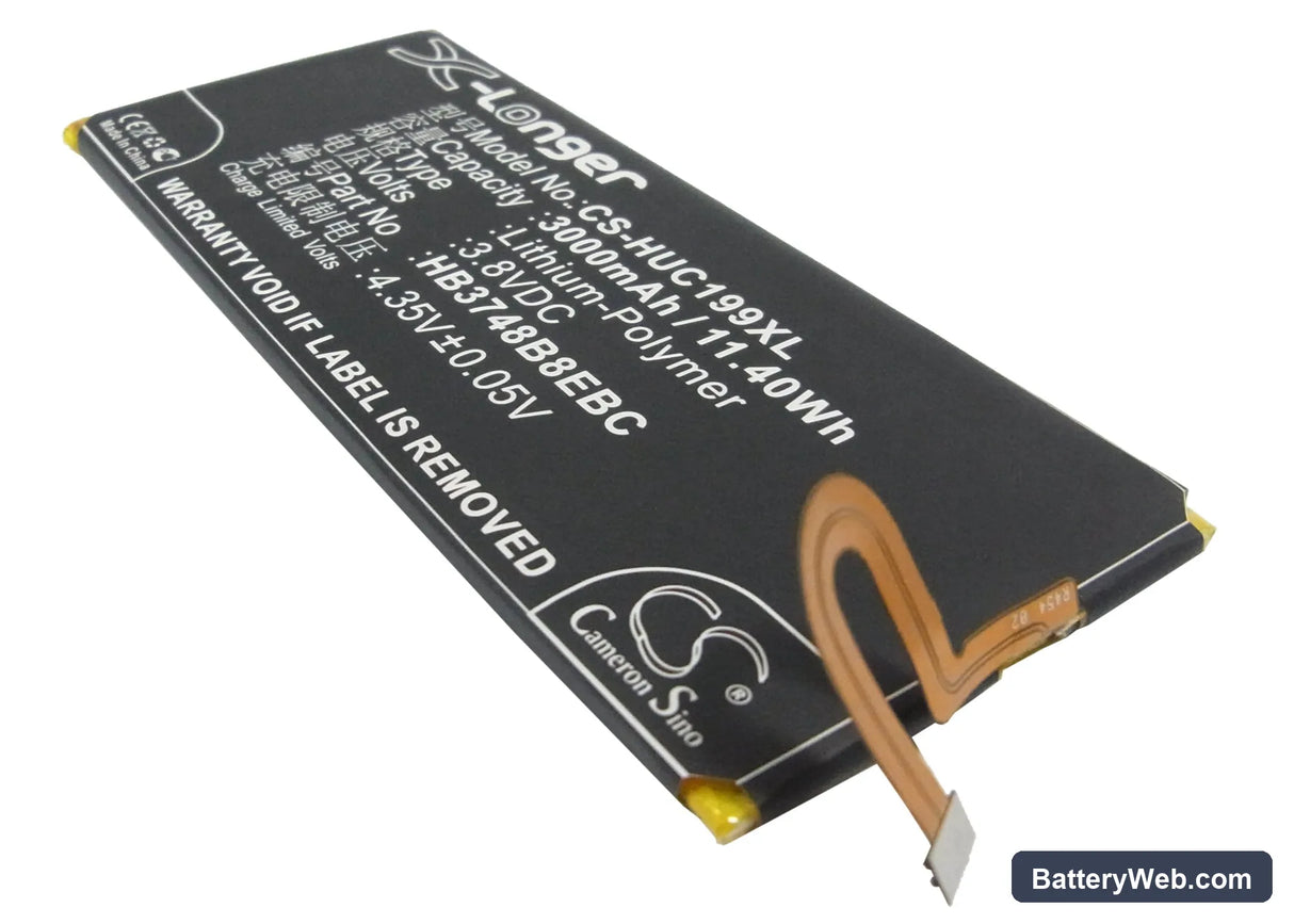 Huawei C199 Replacement Battery, 3.8V, 3000mAh, Li-Polymer 1
