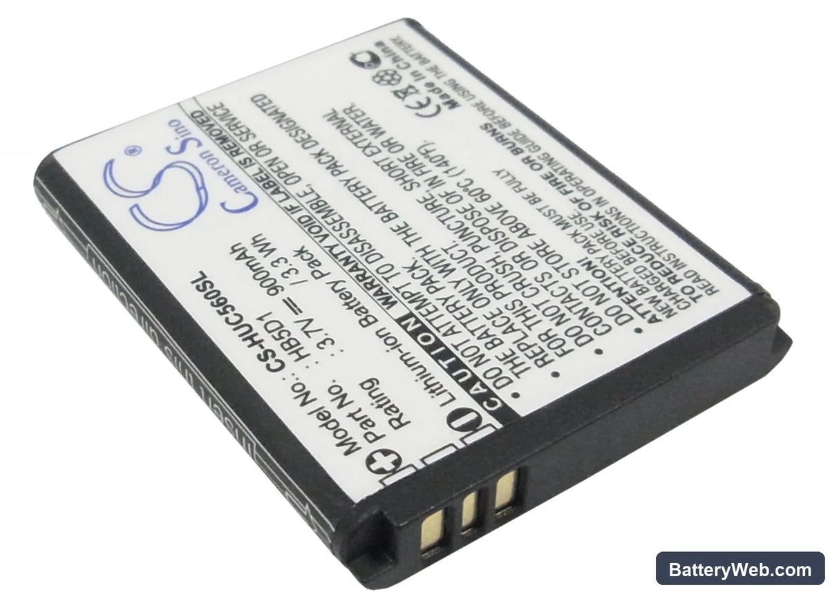 Huawei C5600 Replacement Battery, 3.7V, 900mAh, Li-ion 2