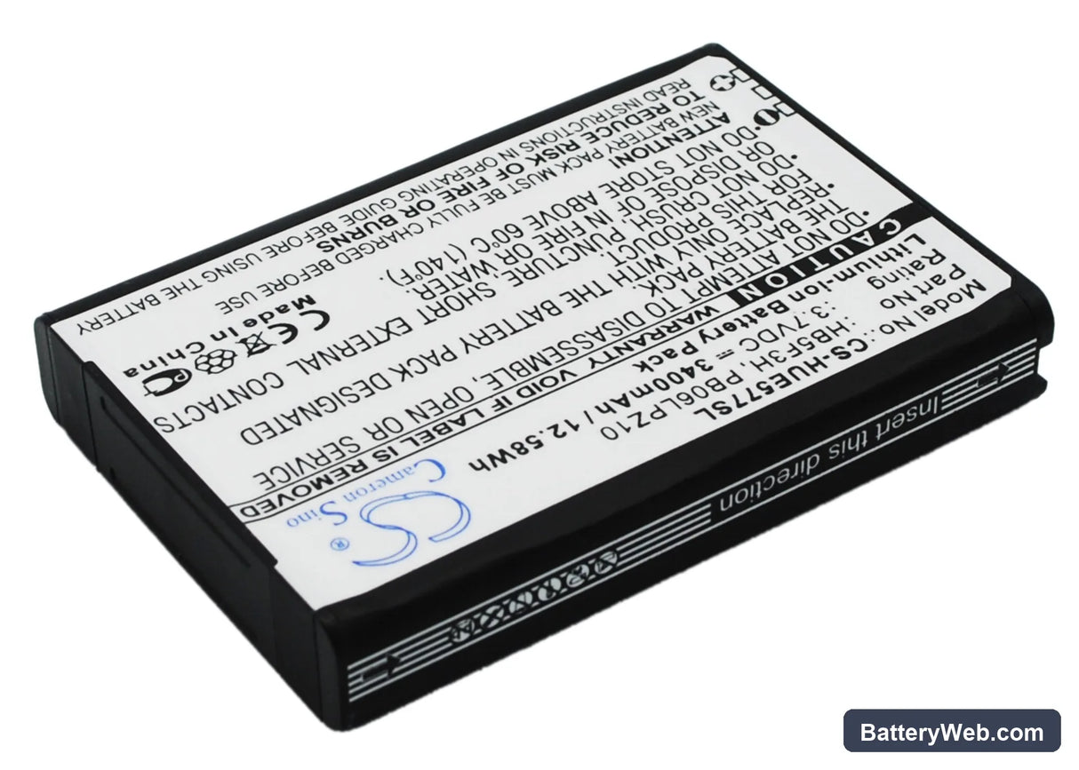 Huawei E5372T Replacement Battery, 3.7V, 3400mAh, Li-ion 3