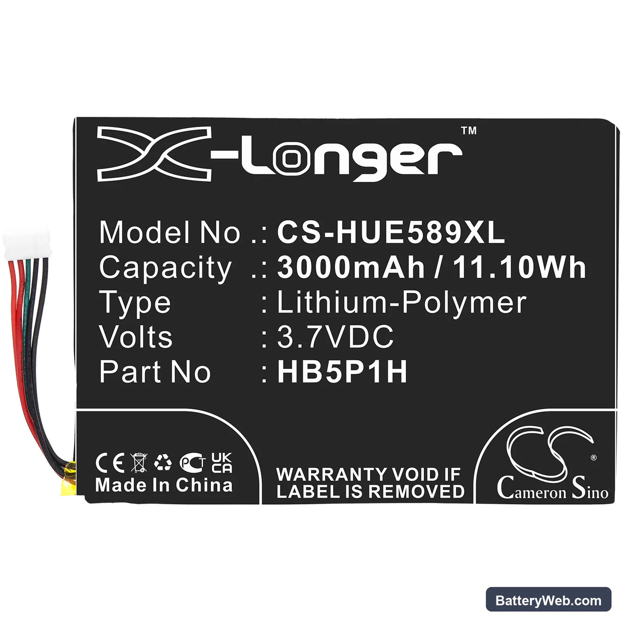 Telekom Speedbox LTE mini Replacement Battery, 3.7V, 3000mAh, Li-Polymer 3