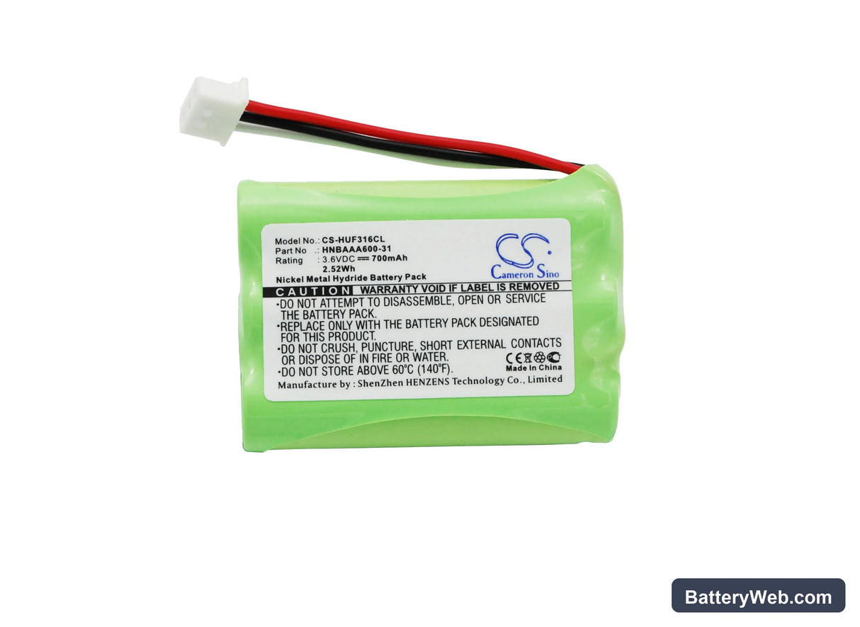 Huawei F316 Replacement Battery, 3.6V, 700mAh, Ni-MH 5