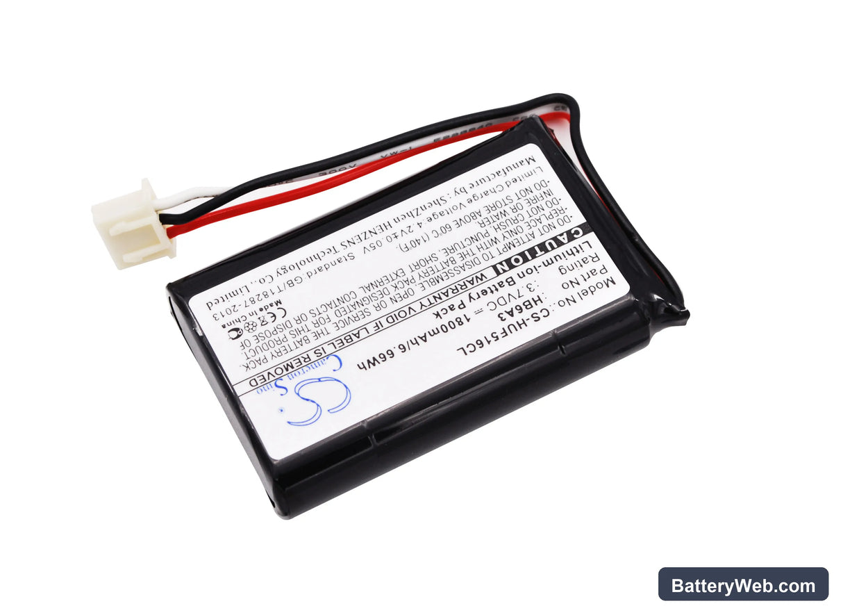 Huawei F501 Replacement Battery, 3.7V, 1800mAh, Li-ion 2