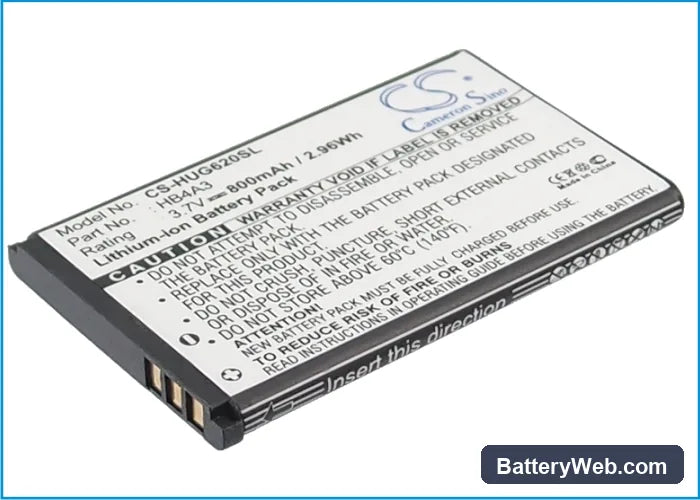 T-Mobile Unity Replacement Battery, 3.7V, 800mAh, Li-ion 1