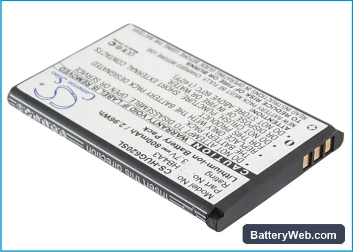 T-Mobile Unity Replacement Battery, 3.7V, 800mAh, Li-ion 2