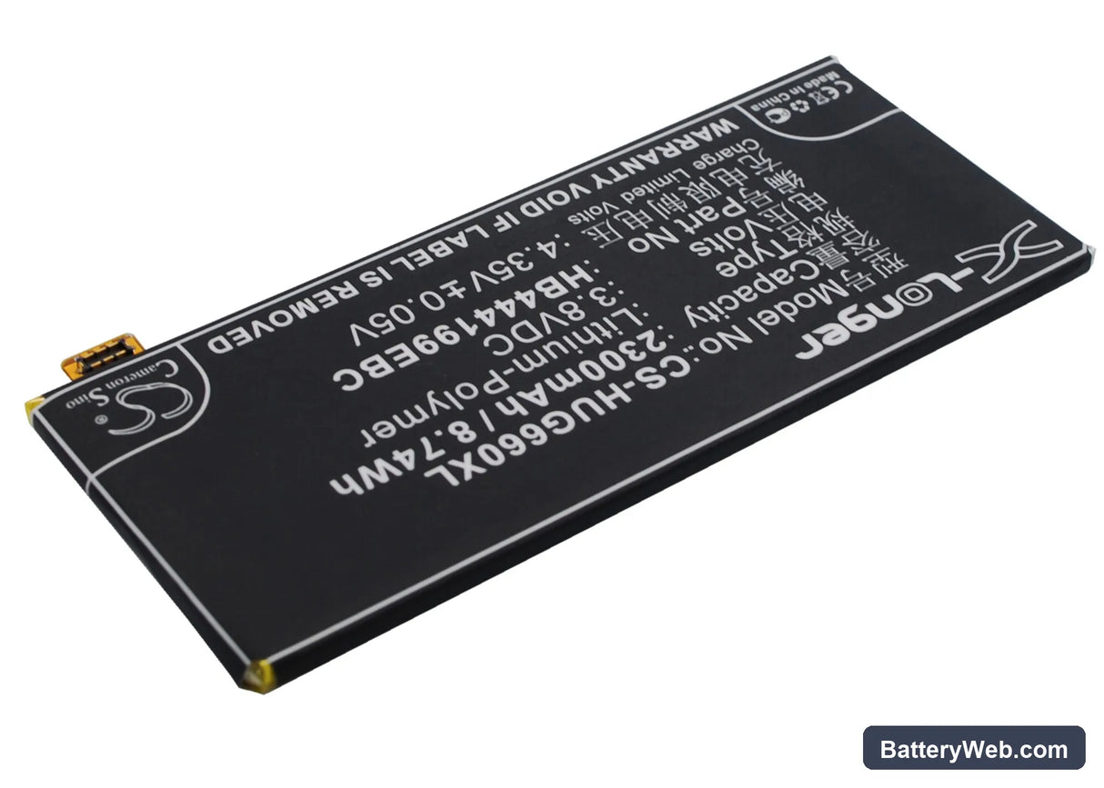 Huawei Ascend G660 Replacement Battery, 3.8V, 2300mAh, Li-Polymer 3