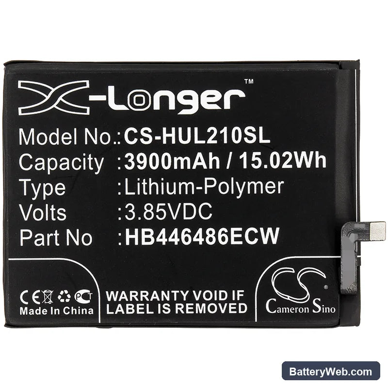 Huawei P Smart Z Replacement Battery, 3.85V, 3900mAh, Li-Polymer 3