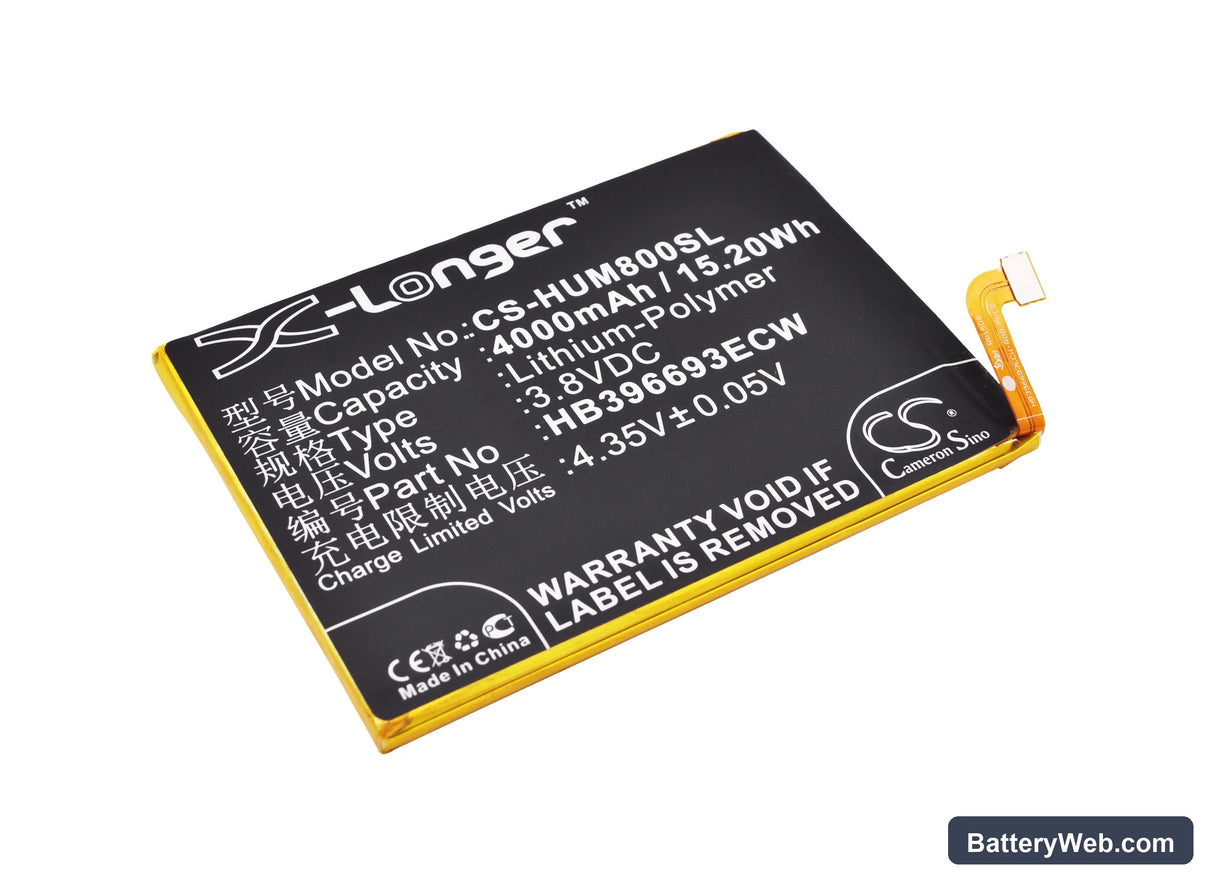 Huawei Mate 8 Replacement Battery, 3.8V, 4000mAh, Li-Polymer 1