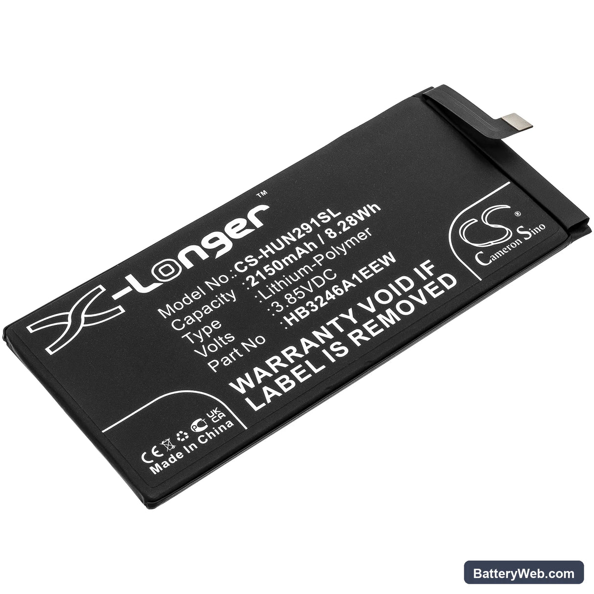 Huawei Mate Xs Replacement Battery, 3.85V, 2150mAh, Li-Polymer 1